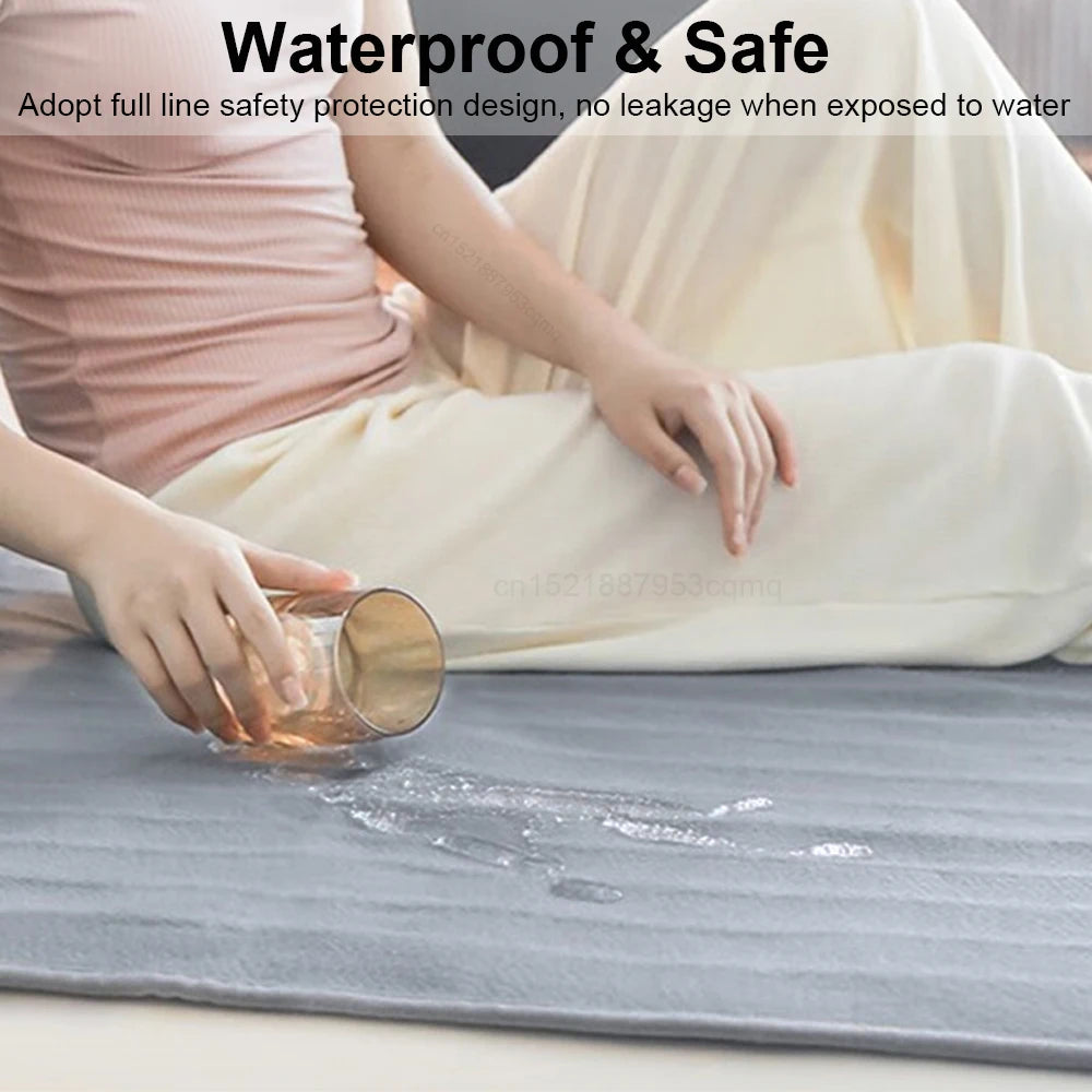 Electric Heating Blanket – Automatic Thermostat Bed Warmer Mattress Pad for Winter Comfort (220V EU Plug)