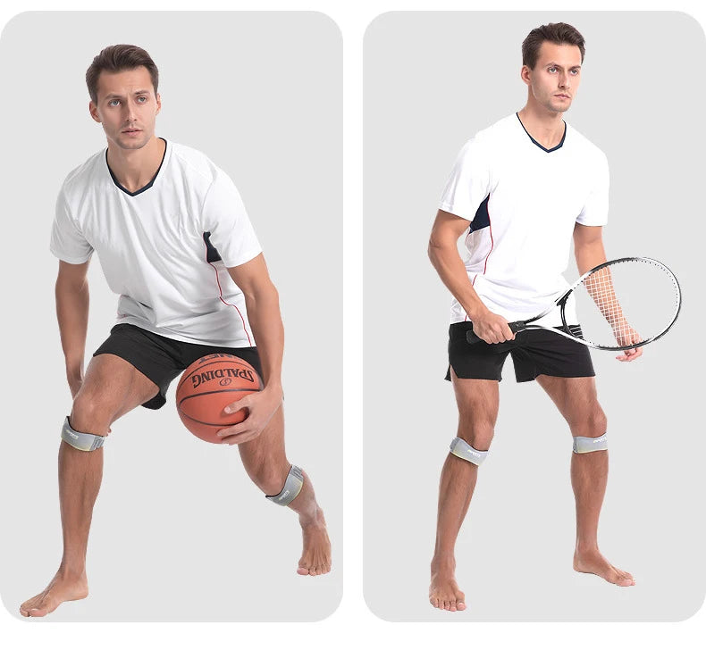 Adjustable Patellar Knee Strap – 2-Piece Support Pads for Running, Sports & Tendon Relief