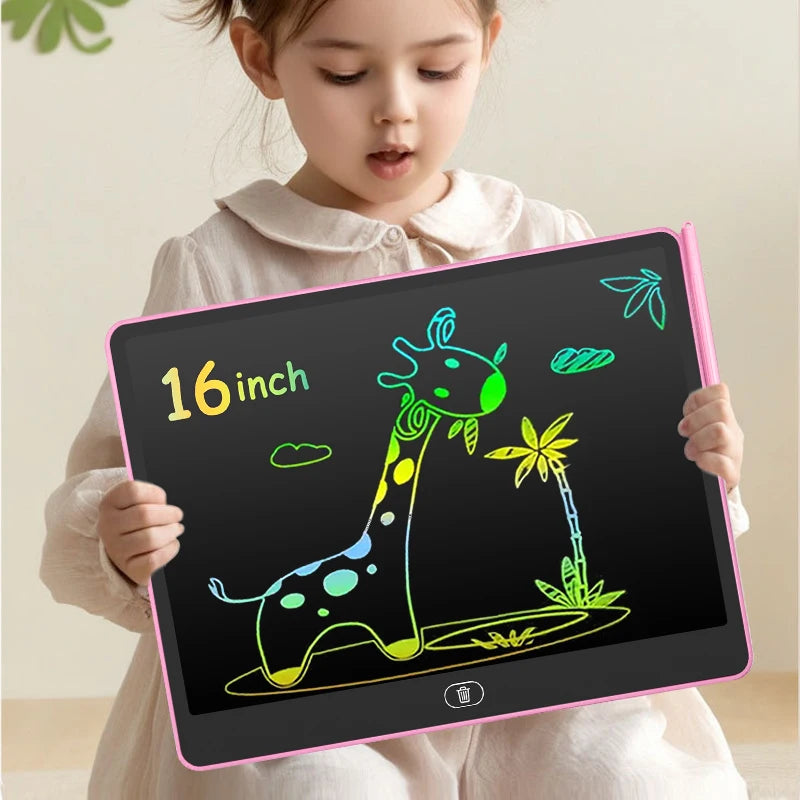 LCD Writing & Drawing Tablet – 11/13/16 Inch Educational Drawing Board for Kids (Reusable, Mess-Free Learning Toy)