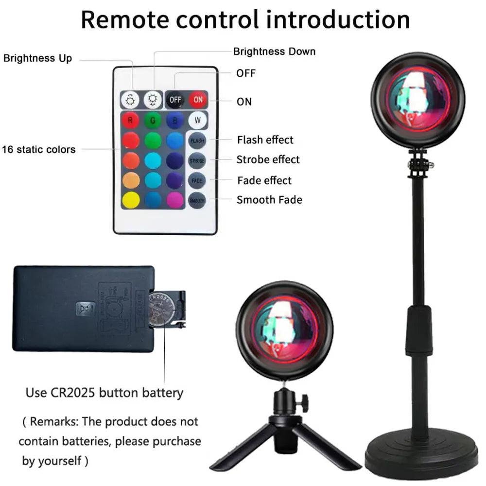 Rainbow Sunset Projector Lamp - Bargain Tool