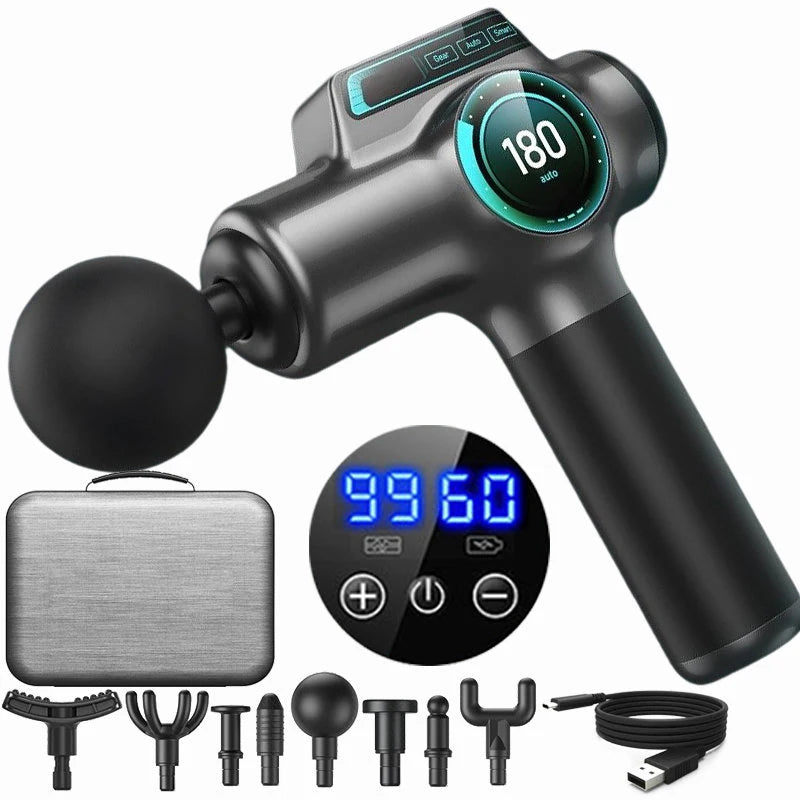 99-Speed Professional Muscle Massage Gun – Deep Tissue Percussion Massager for Neck, Back & Full Body Recovery