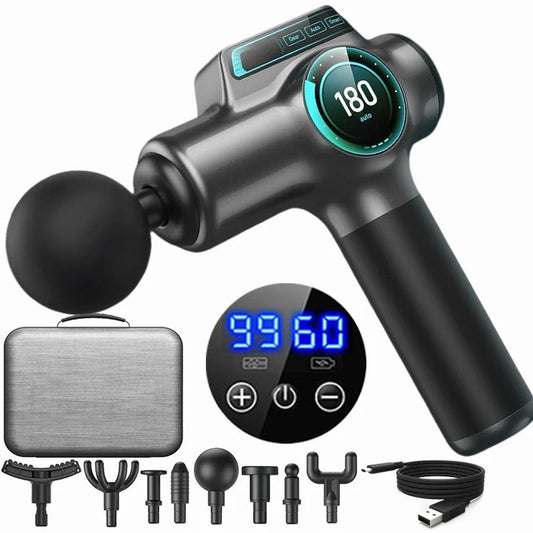 99-Speed Professional Muscle Massage Gun – Deep Tissue Percussion Massager for Neck, Back & Full Body Recovery