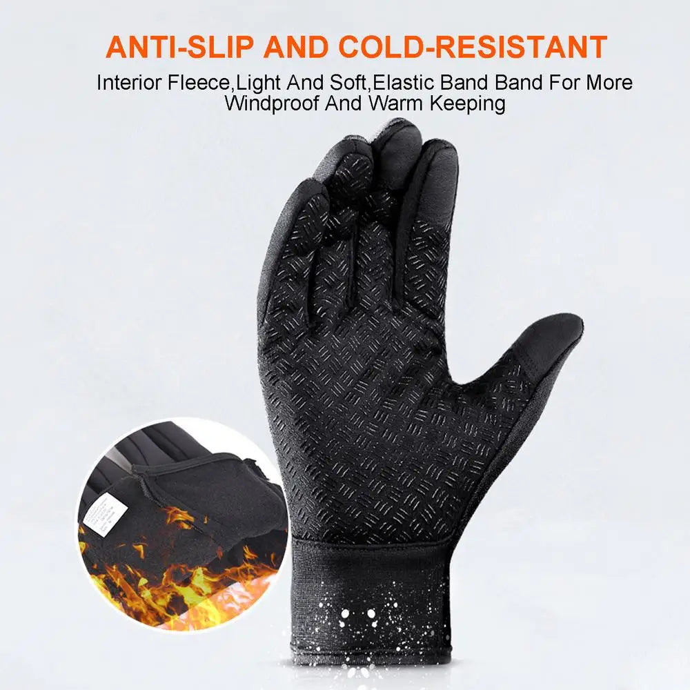 USB Heated Gloves – Touchscreen Waterproof Winter Hand Warmers for Cycling, Driving & Outdoor Cold Weather