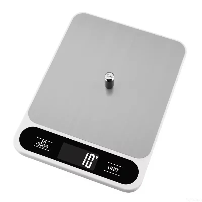 Digital Kitchen Scale 10kg/1g – Waterproof Food & Coffee Scale with Smart LED Display