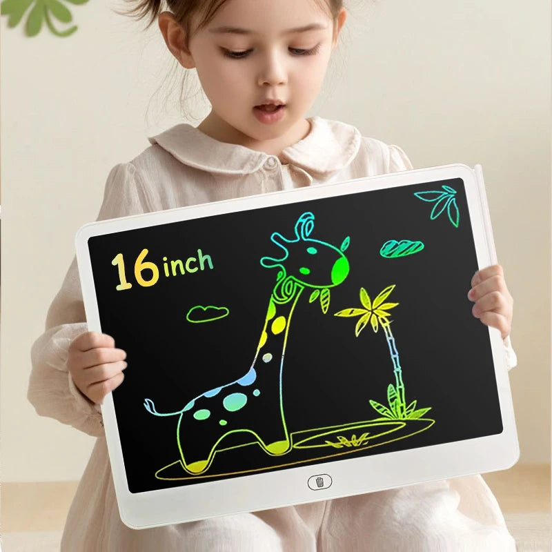 LCD Writing & Drawing Tablet – 11/13/16 Inch Educational Drawing Board for Kids (Reusable, Mess-Free Learning Toy)