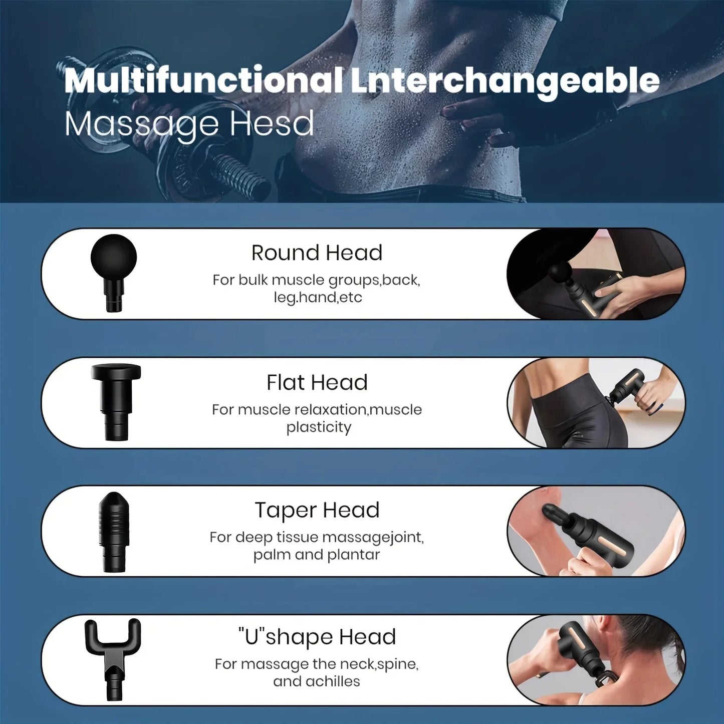 99-Speed Professional Muscle Massage Gun – Deep Tissue Percussion Massager for Neck, Back & Full Body Recovery